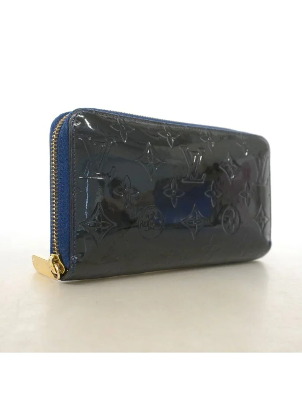 Louis Vuitton Wallet Vernis Zippy Grand Blue